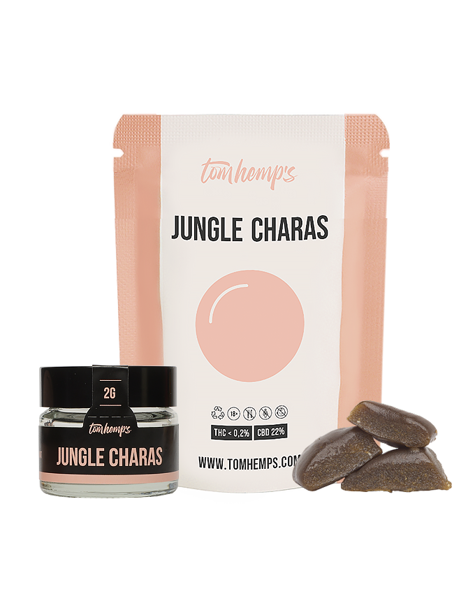 CBD Hash 22% Jungle Charas Package | TomHemps Online CBD Shop