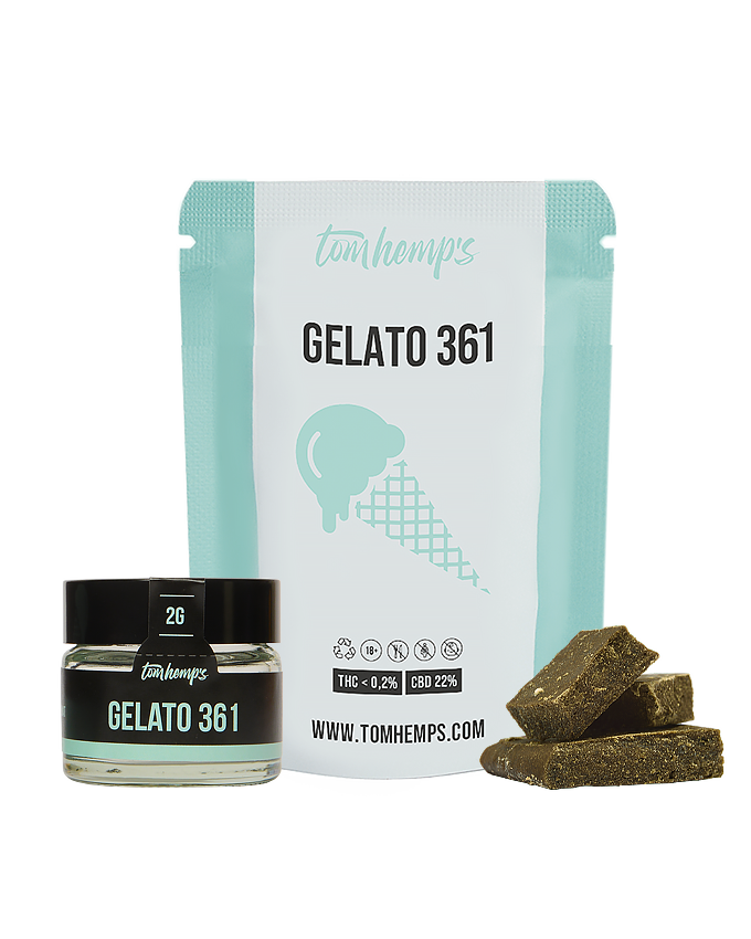 CBD Hash 22% Gelato 361 Package| TomHemps Online CBD Shop