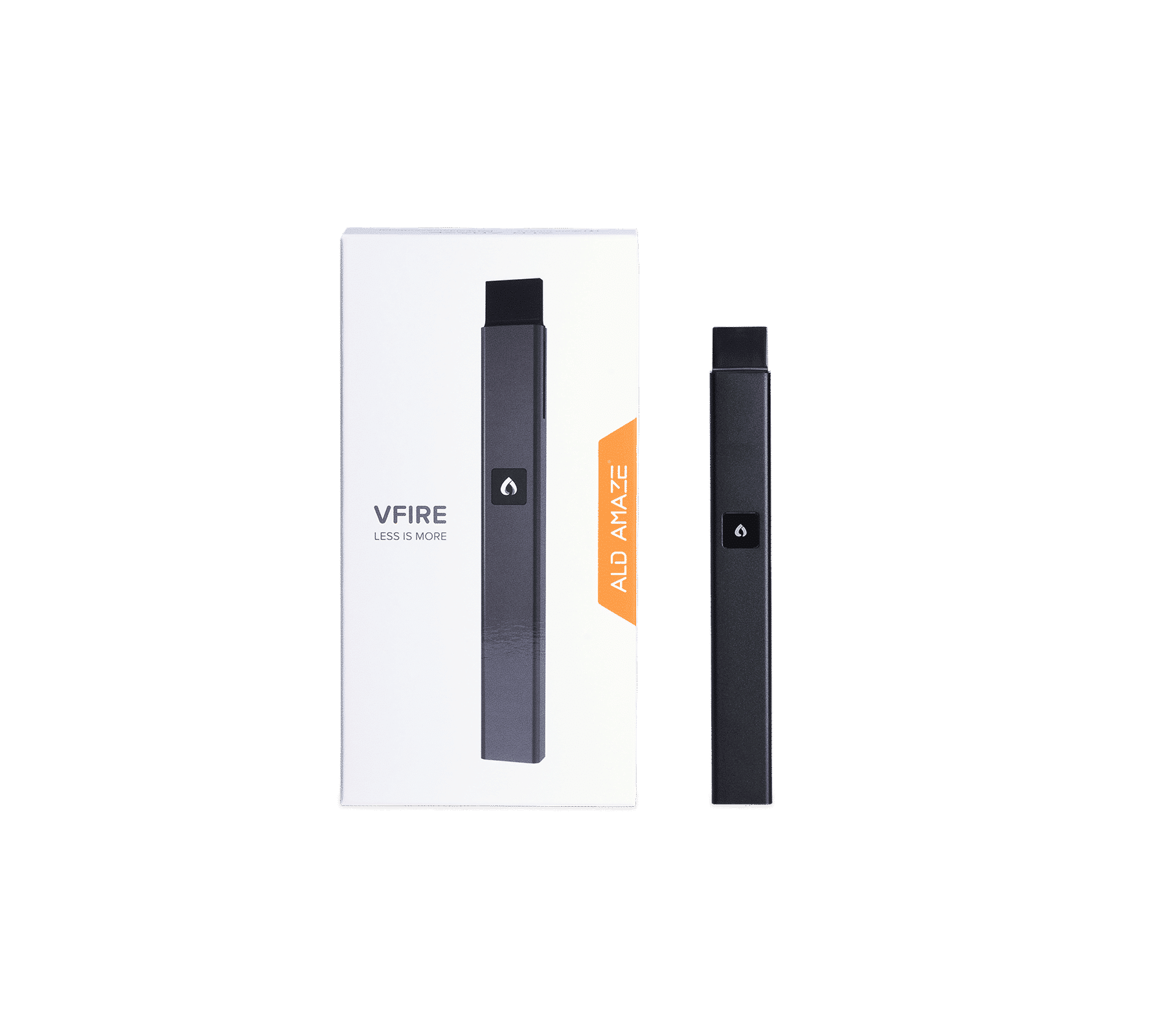 Ald Amaze Vfire Pen zum Vapen in schwarz inklusive Verpackung.