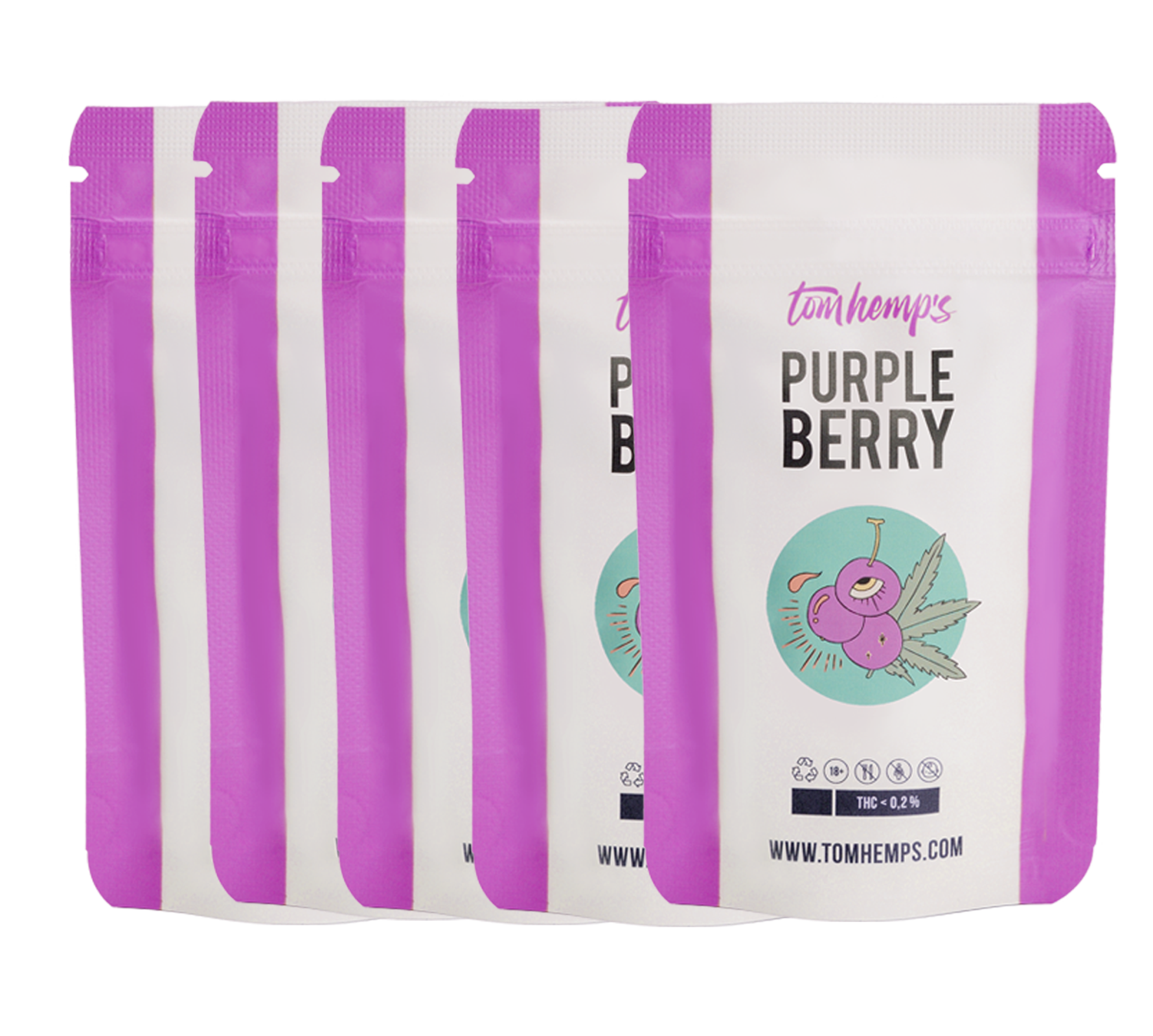 Tom Hemps Product Ecobags Purpleberry 50g