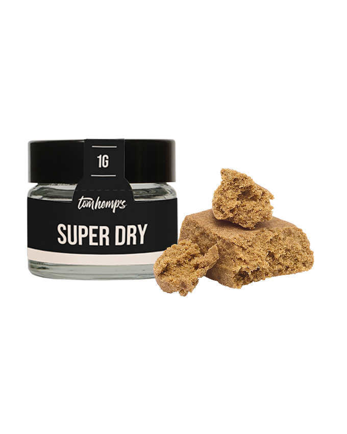 CBD HASH 20% SUPER DRY POLLEN Package | Tom Hemps Online CBD Shop