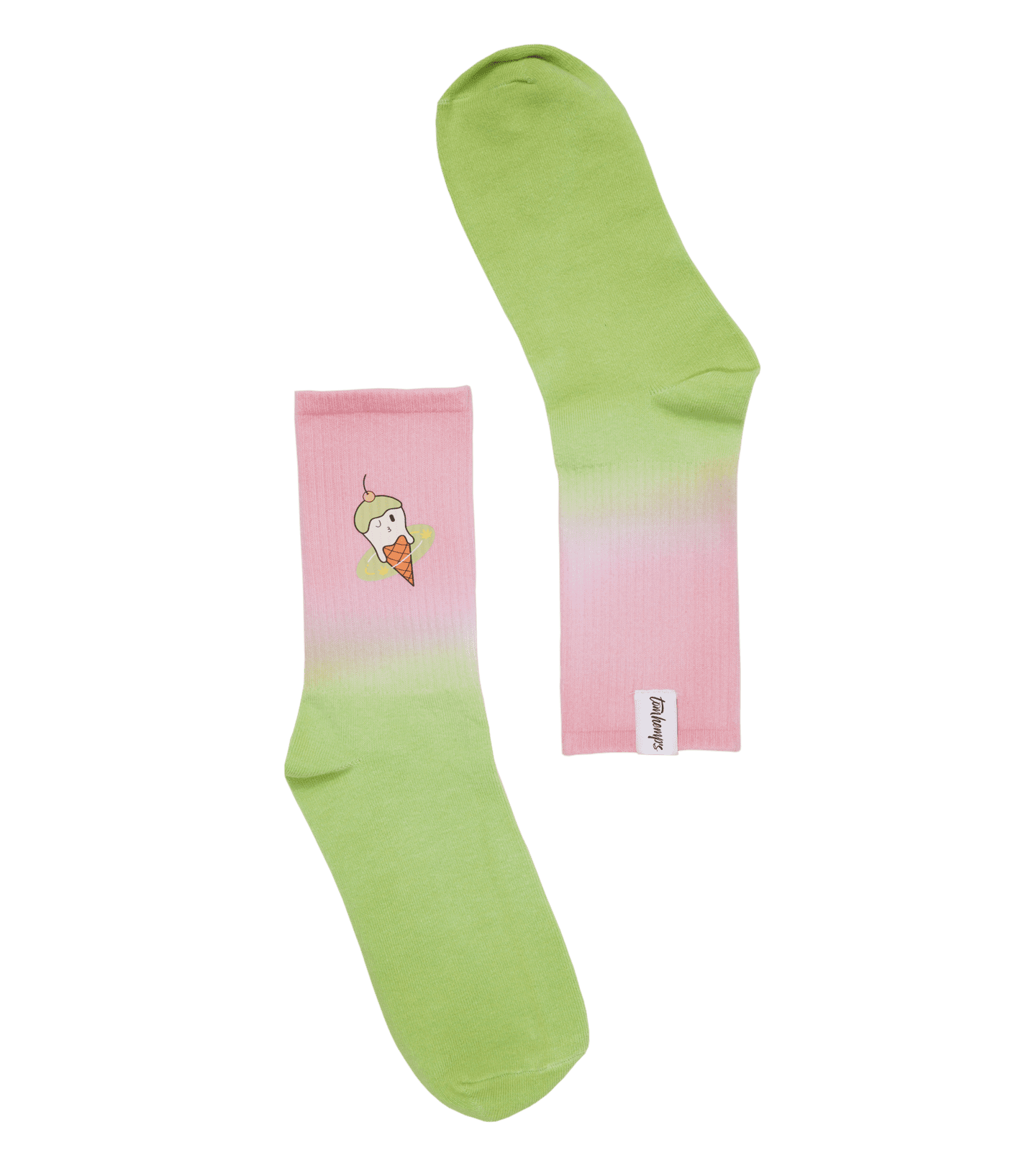 Th Product 1440px 1620px Apparel Sock Pink Green Gelato