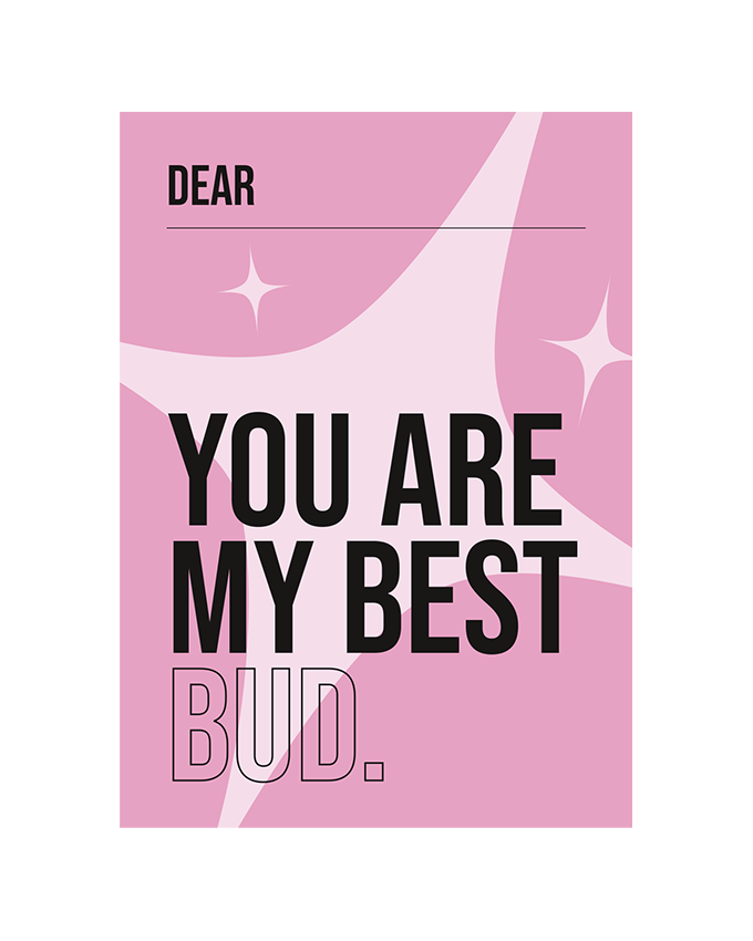 Valentine Card You Are My Best Bud