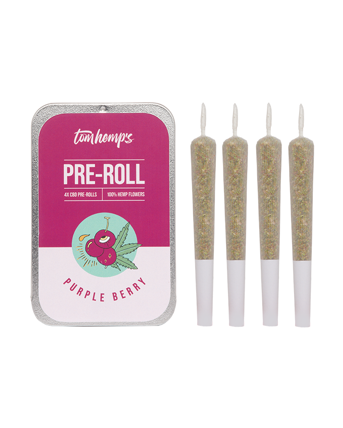 CBD Pre-Roll Pack De 4 / Purple Berry