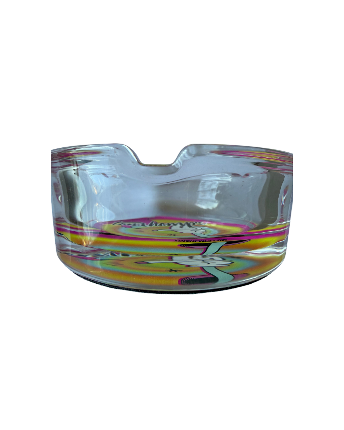 Aschenbecher Pink Glas Tom Hemps Side